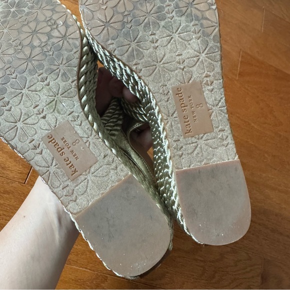 Kate Spade Gold Braided Rope Platforms - Picture 9 of 10